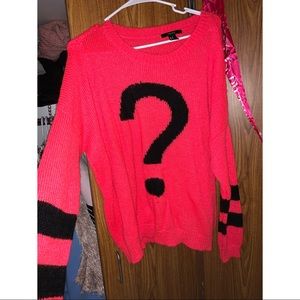 FOREVER 21 Hot Pink Sweater